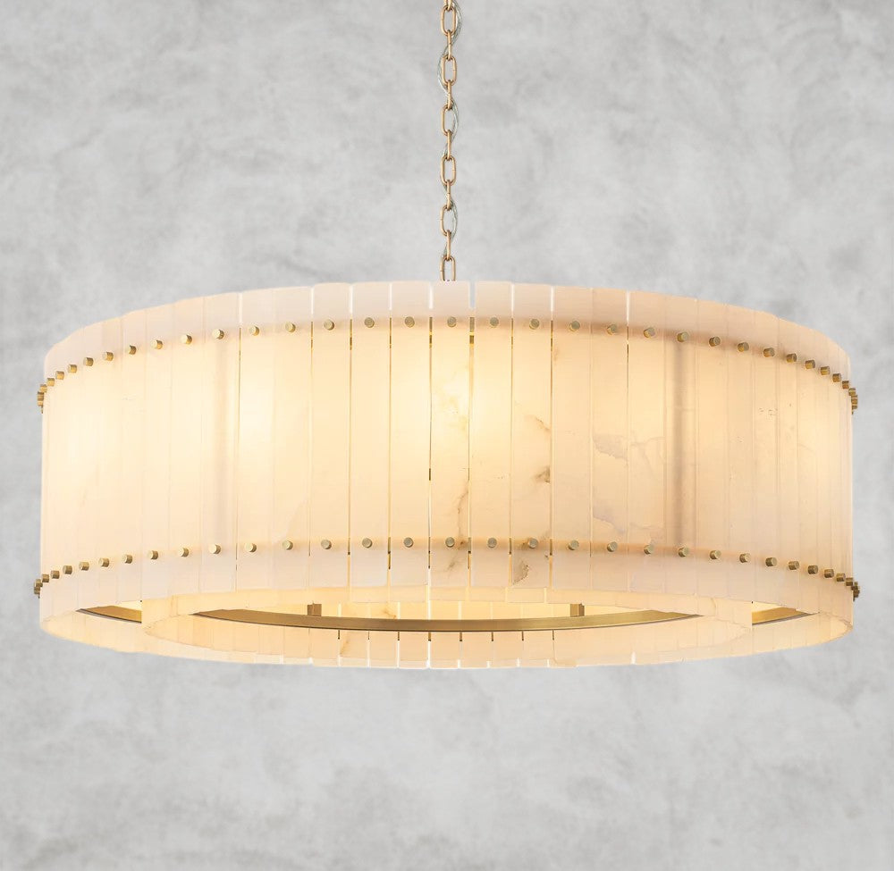 San Marco Alabaster Round Chandelier 22", 37", 48", 60"